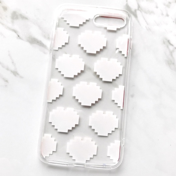 NEW iPhone 7 Plus/8 Plus Clear Heart Emoji Case - Picture 3 of 3